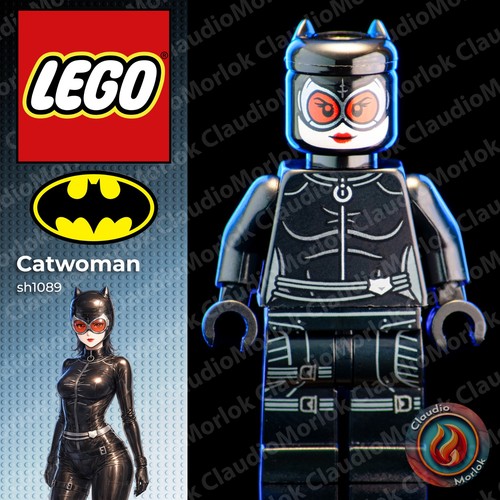 Lego catwoman red lenses - lego,
